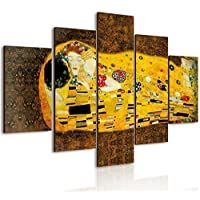 Lupia Vogue - Cuadro multipanel El beso de Klimt de madera 66 x 115 cm